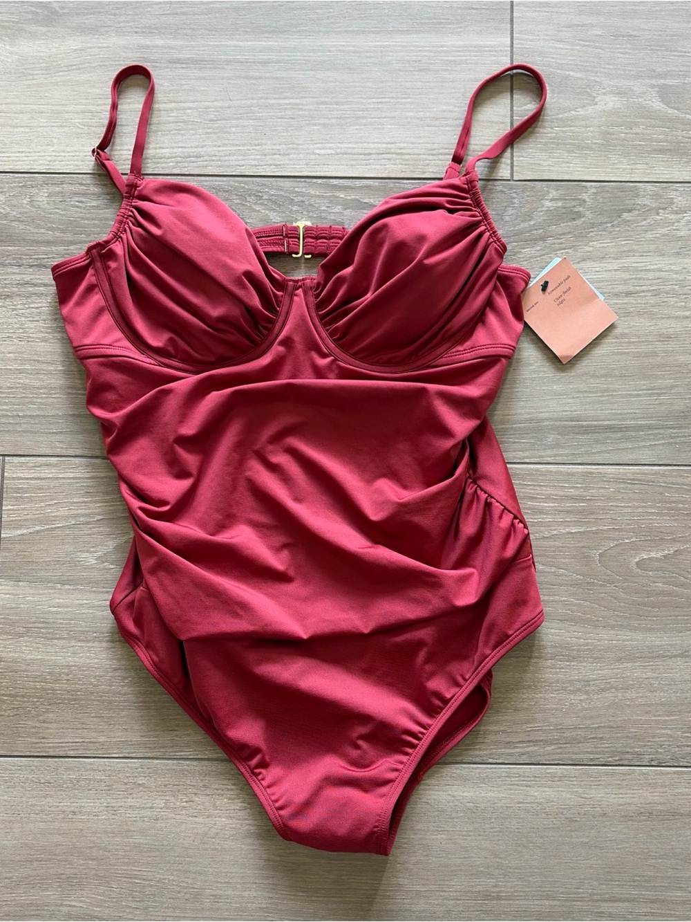 Shade & Shore Red One-Piece Swimsuit
